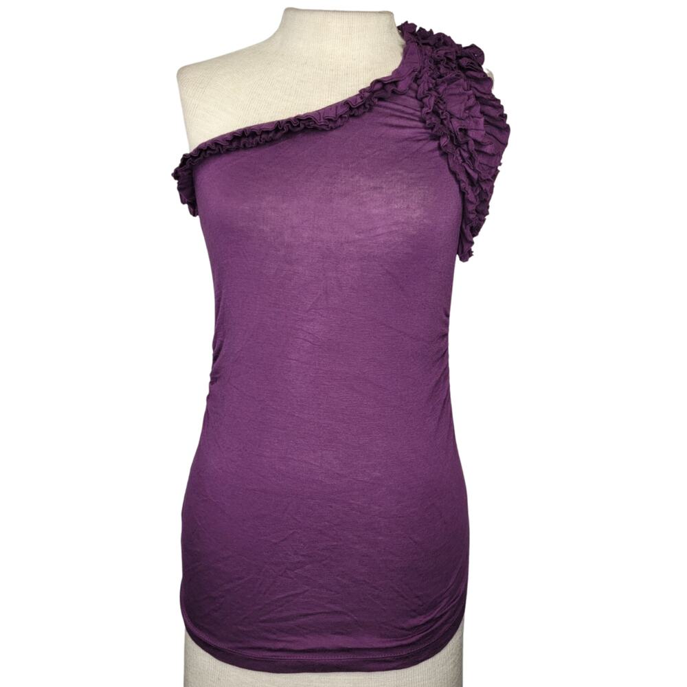 Purple One Sholder Tank Size Medium